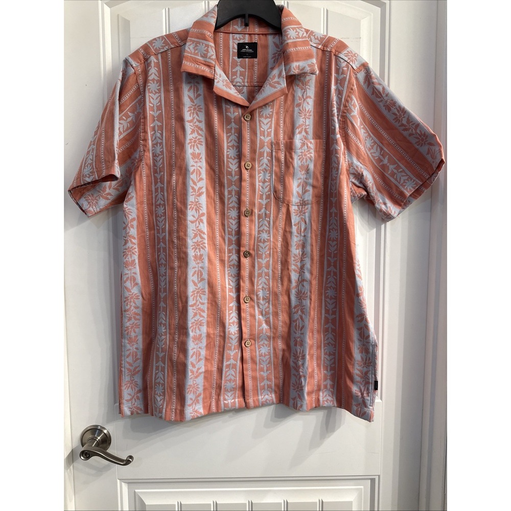 Rip Curl Mens Topanga Short Sleeve Button Up Shirt Size Large